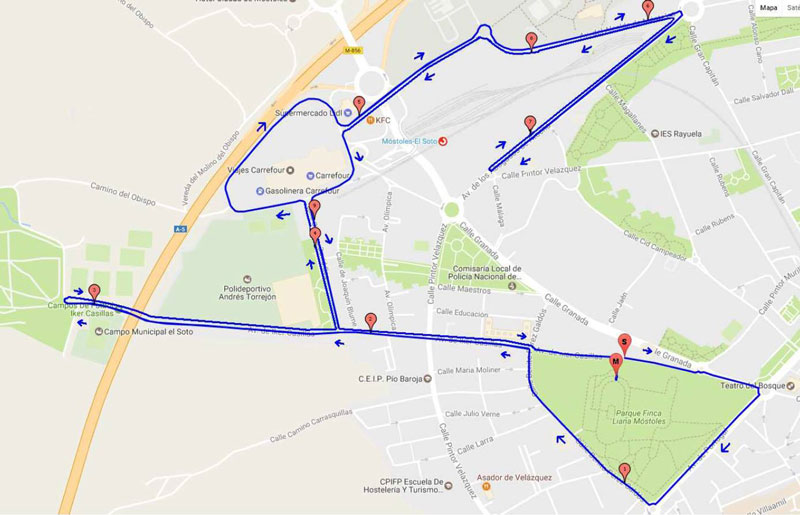 carrera-10km-iluminamostoles Trayecto 10km Ilumina Móstoles